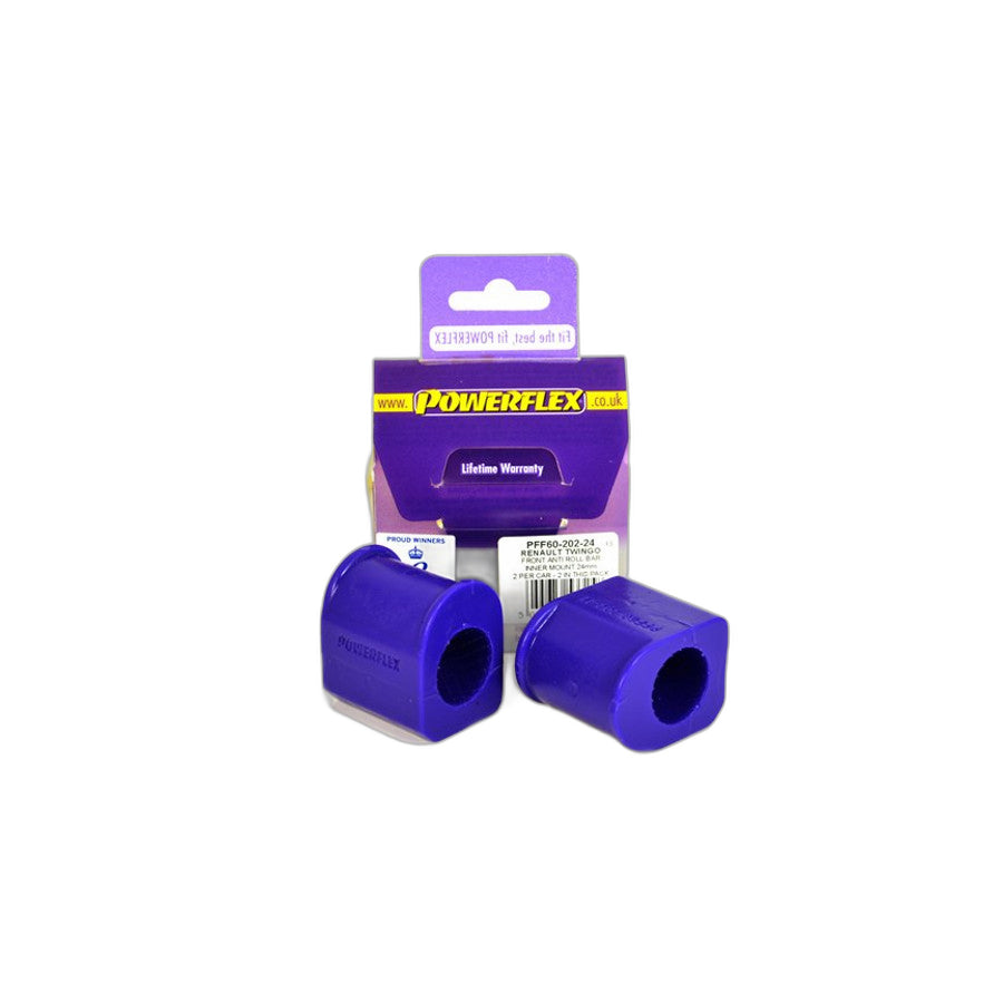 Powerflex PFF60-202-24 Renault Front Anti Roll Bar Inner Bush 24mm (Inc. Twingo II, Scenic I, Megane I) | Duco Car Parts UK Car Parts