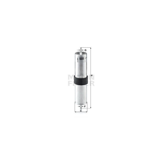 MANN-FILTER WK 521/4 Fuel filter for MINI Hatchback (R50, R53) In-Line Filter