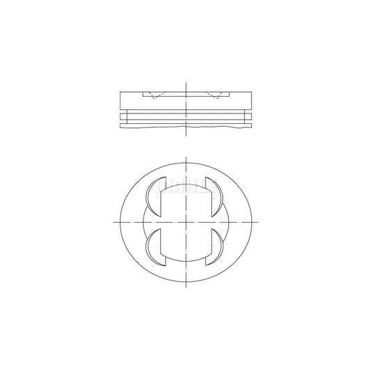 MAHLE ORIGINAL 011 PI 00110 000 Piston 73,4 mm, without cooling duct