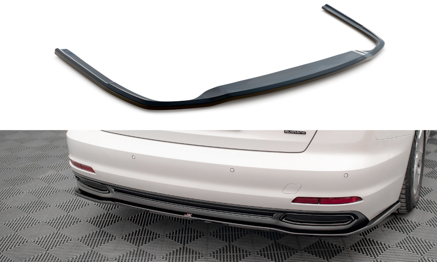 Maxton Design AU-A6-C8-RD1T Central Rear Splitter Audi A6 C8 | Duco Car Parts UK Car Parts