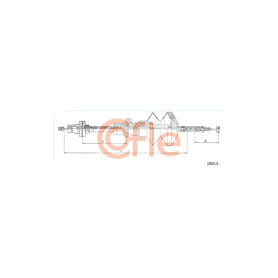 COFLE 1903.5 Throttle Cable for FIAT Panda I Hatchback (141) | Duco Car Parts UK Car Parts