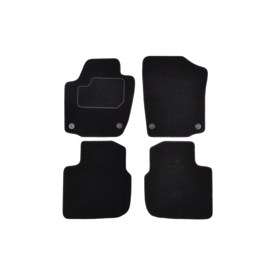 MAMMOOTH A041 SKO90 PRM 01 Floor mat set for SKODA RAPID Textile, Front and Rear, Quantity: 4, Black