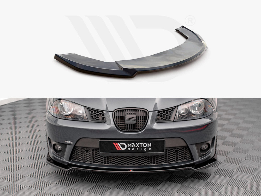 Maxton Design SE-IB-3-CU-FD3T Front Splitter V.3 Seat Ibiza Cupra MK3 (2004-2008) | Duco Car Parts UK Car Parts