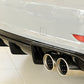 Rieger 00088158 Audi 8V A3 Rear Diffuser for Twin Tailpipe Left & Right - Glossy Black