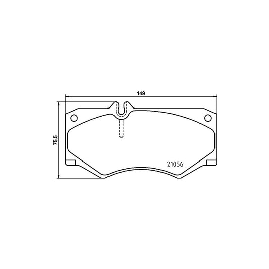 Hella 8DB 355 025 721 Brake Pad Set Prepared For Wear Indicator