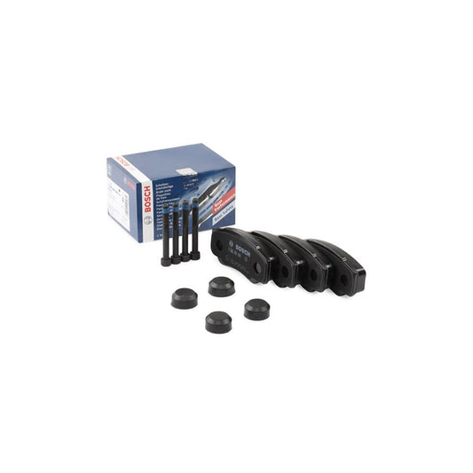 Bosch 0986494049 Brake Pad Set With Anti Squeak Plate With Bolts Screws With Mounting Manual BP417