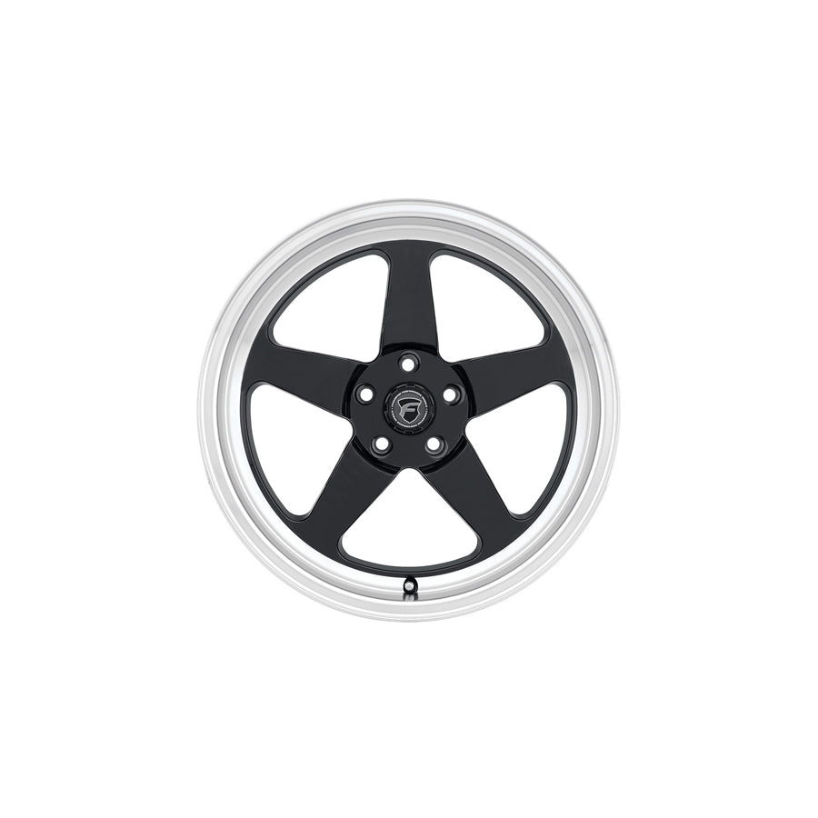 Forgestar F0918C067N23 18x5 D5 Drag Standard 5x114.3 ET-23 BS2.1 Gloss Black Machined Drag Racing Wheel