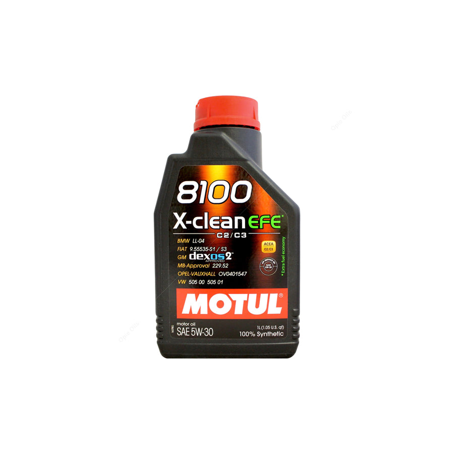 Motul 8100 X-Clean EFE 5w-30 Fully Synthetic Car Engine Oil 1l