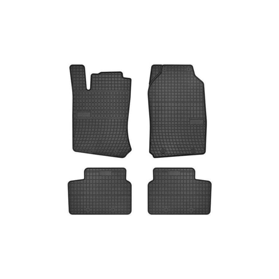 FROGUM Tailored 0707 Floor mat set for OPEL VECTRA Elastomer, Front and Rear, Quantity: 4, Black, (LHD)