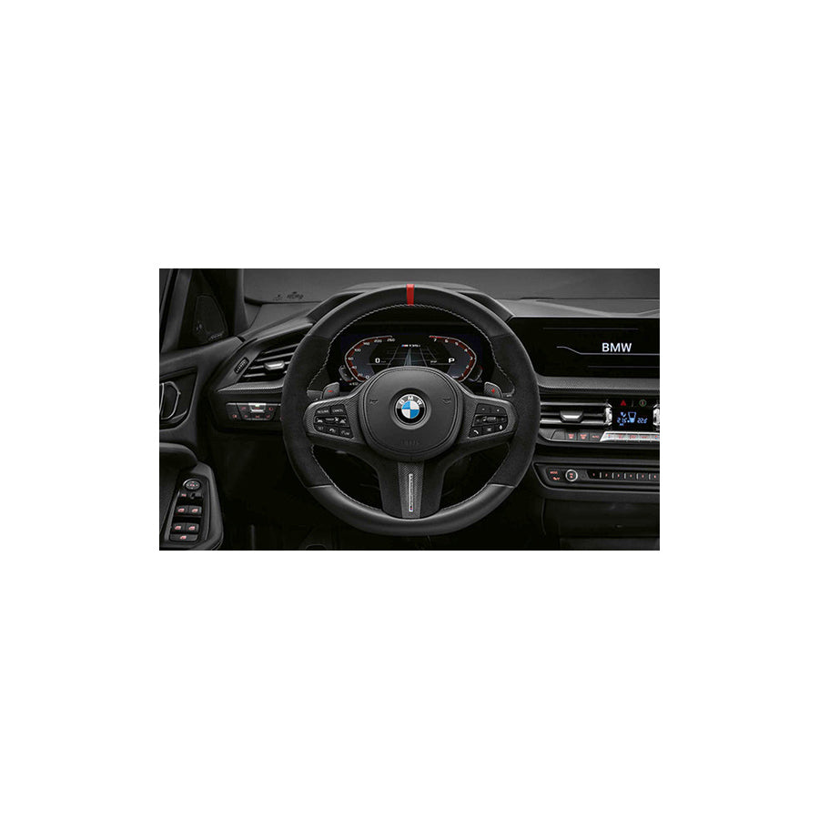 Genuine BMW M Performance F40 F44 G20 G29 Leather Carbon Steering Wheel Cover (Inc. M135ix, , M235iX, M340i & Z4 M40i)