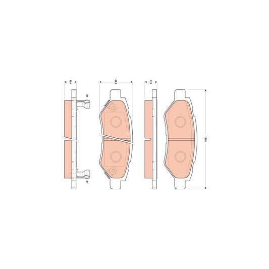 TRW Gdb4602 Brake Pad Set With Acoustic Wear Warning
