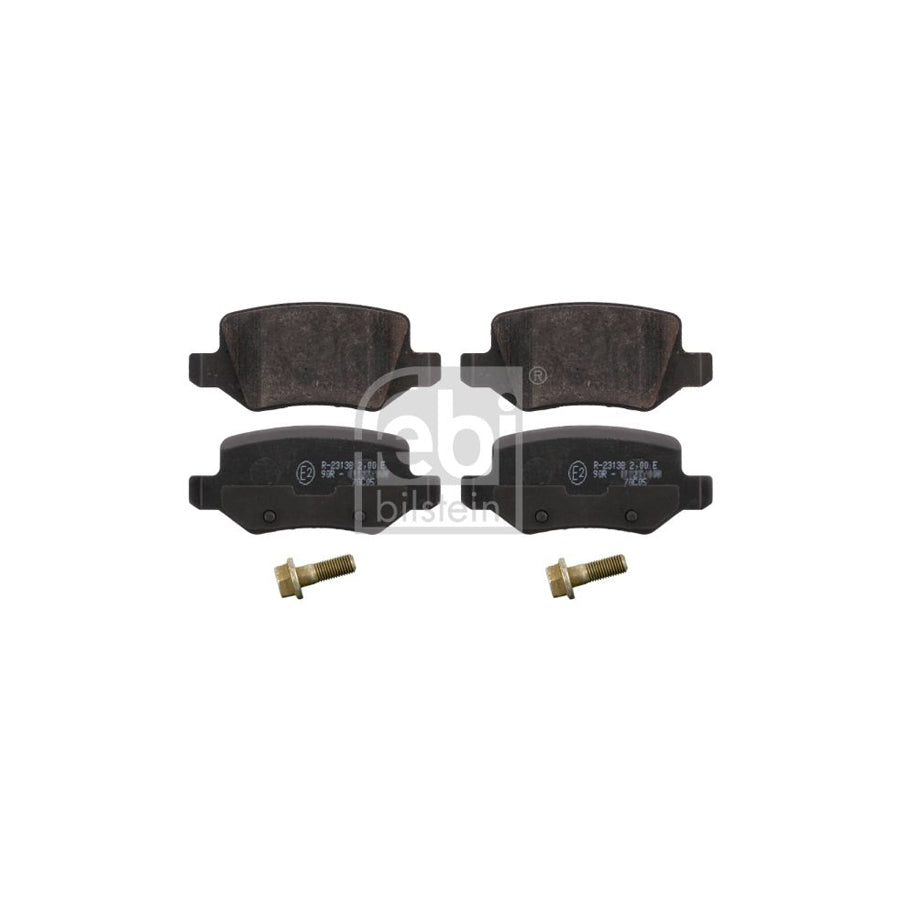 Febi Bilstein 16525 Brake Pad Set Rear Axle Excl Wear Warning Contact With Bolts Screws