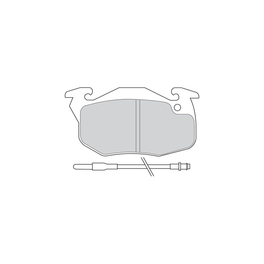 Ferodo Premier Fdb393D Brake Pad Set Incl Wear Warning Contact