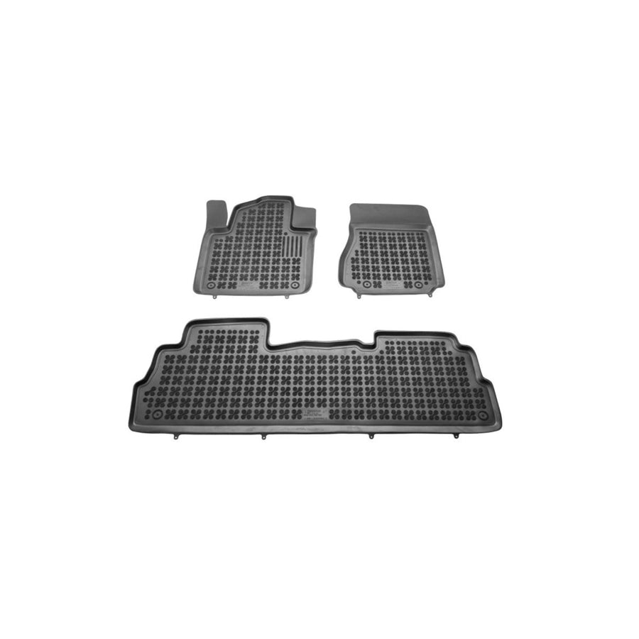 REZAW PLAST 201814 Floor mat set for NISSAN NV200 Elastomer, Front and Rear, Black
