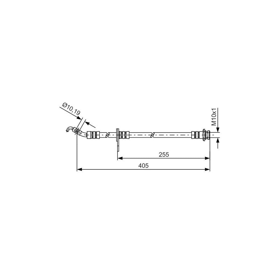 BOSCH 1 987 481 403 Brake Hose 390Mm M10X1 