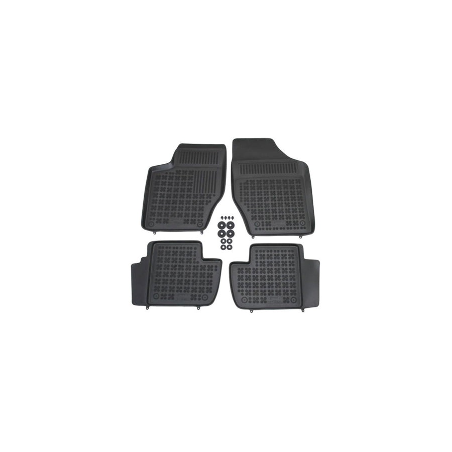 REZAW PLAST Tailored 201308 Floor mat set for PEUGEOT 308 Elastomer, Front and Rear, Quantity: 4, Black