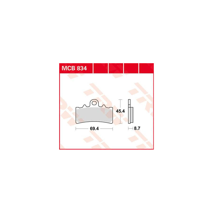TRW Organic Allround Mcb834 Brake Pad Set