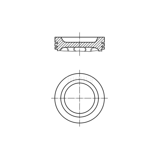 MAHLE ORIGINAL 082 57 00 Piston 92,0 mm, without cooling duct