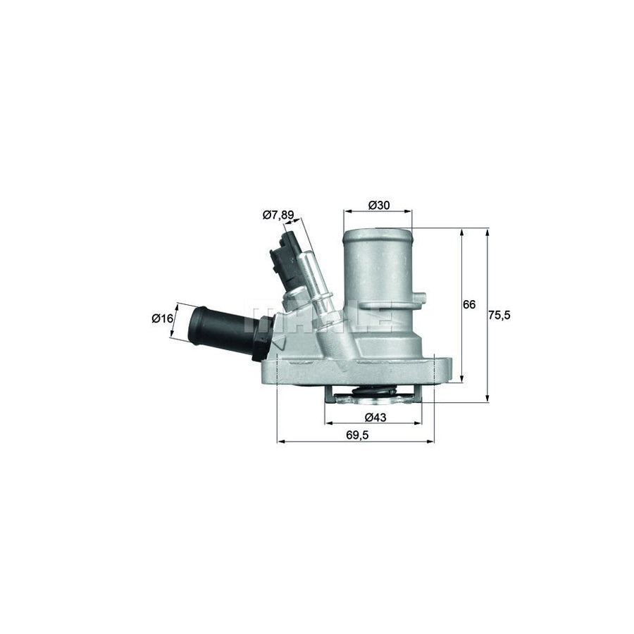 MAHLE ORIGINAL TI 144 88 Engine thermostat Opening Temperature: 88°C, with seal