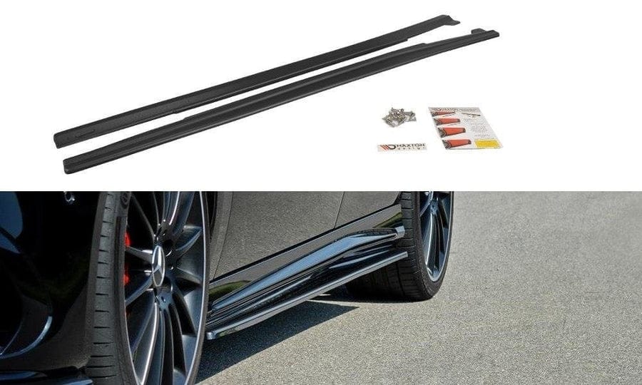 Maxton Design ME-CLA-117F-AMG-SD1T Side Skirts Diffusers Mercedes Benz A45 AMG W176 FL / CLA 45 AMG C117 FL | Duco Car Parts UK Car Parts