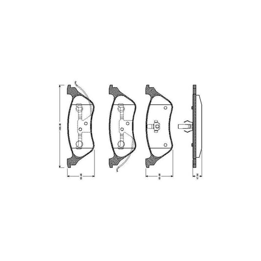 Bosch 0986Tb2388 Brake Pad Set Excl Wear Warning Contact With Accessories
