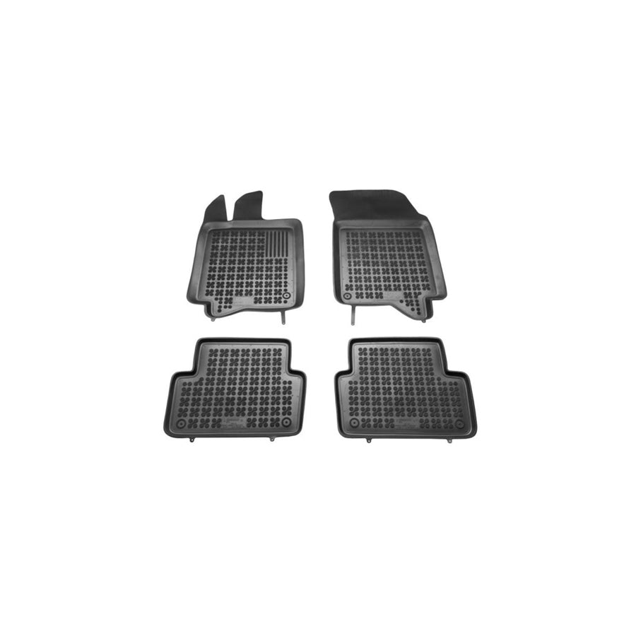 REZAW PLAST Tailored 201912 Floor mat set for RENAULT LAGUNA Elastomer, Front and Rear, Quantity: 4, Black