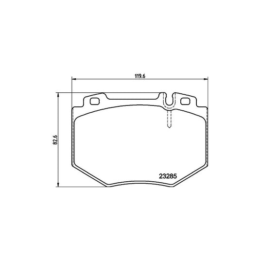 Hella 8DB 355 011 831 Brake Pad Set Suitable For Mercedes Benz S Class Saloon W220 Prepared For Wear Indicator