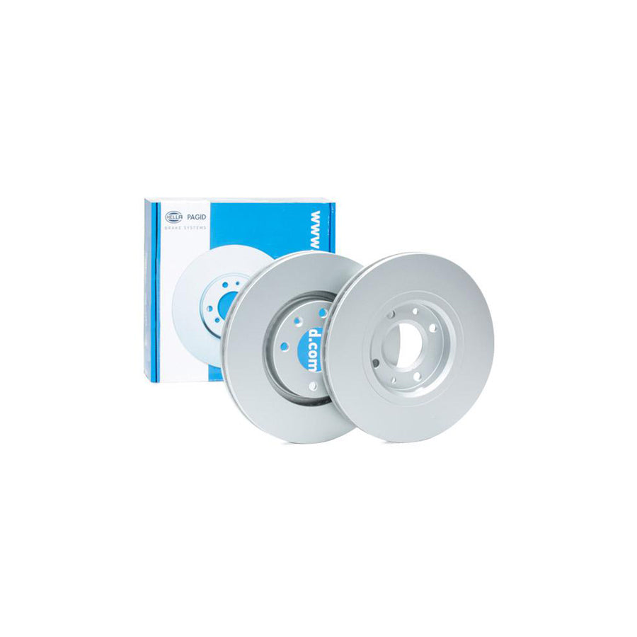 HELLA PRO 8DD 355 108 371 Brake Disc Externally Vented Coated without wheel hub without wheel studs