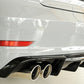 Rieger 00088158 Audi 8V A3 Rear Diffuser for Twin Tailpipe Left & Right - Glossy Black