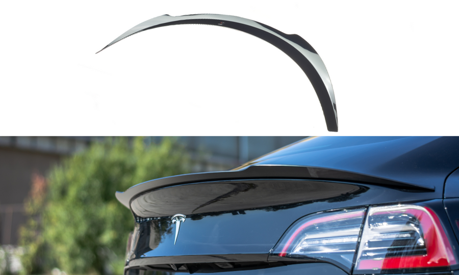 Maxton Design TE-MODEL3-1-CAP1T Spoiler Cap Tesla Model 3 | Duco Car Parts UK Car Parts