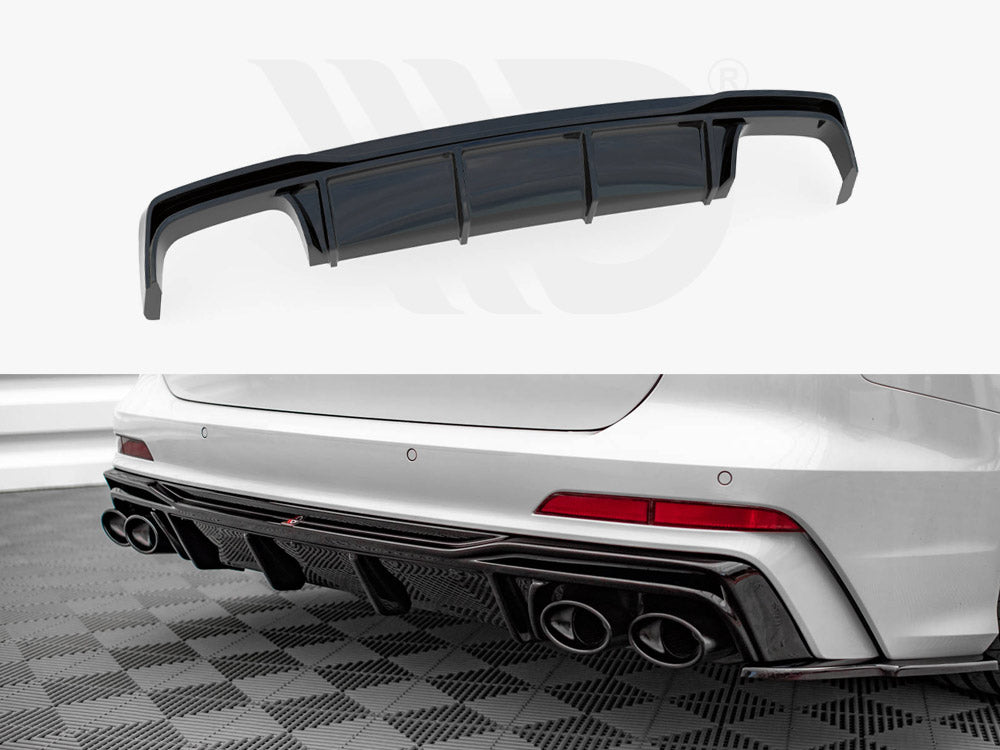 Maxton Design AU-A6-C8-SLINE-RS1T+RS1RT Rear Valance Audi S6 / A6 S-line C8 | Duco Car Parts UK Car Parts