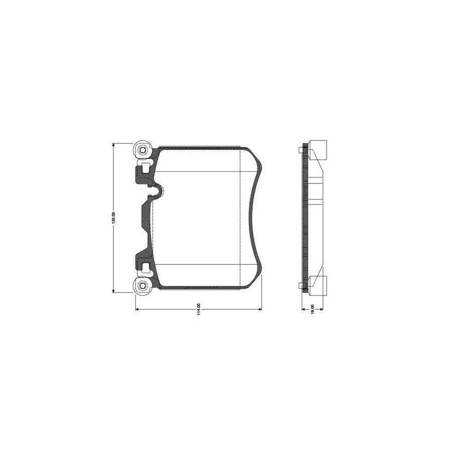 Bosch 0986Tb3099 Brake Pad Set Excl Wear Warning Contact