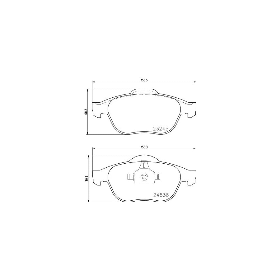 Hella 8DB 355 009 101 Brake Pad Set Not Prepared For Wear Indicator With Accessories