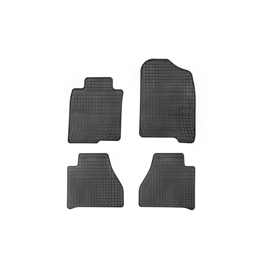 FROGUM 547242 Floor mat set for NISSAN NP300 Navara Pickup (D23) Elastomer, Front and Rear, Quantity: 4, Black