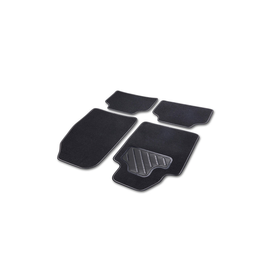 CARTREND Universal fit 10605 Floor mat set Textile, Front and Rear, Quantity: 4, Black
