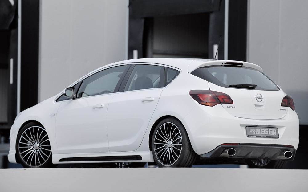 Rieger 00099849 Opel Astra J Rear Diffuser for Sport Tailpipe Left & Right - Carbon-Look