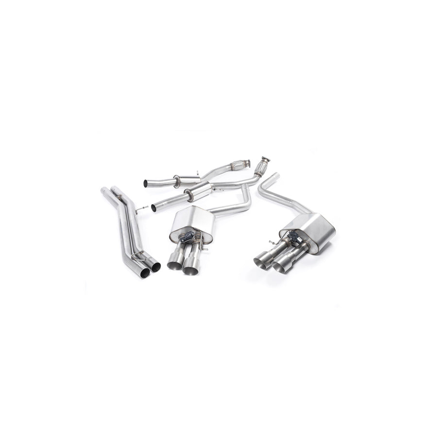 MillTek Audi D4 S8 Resonated Cat-Back Exhaust