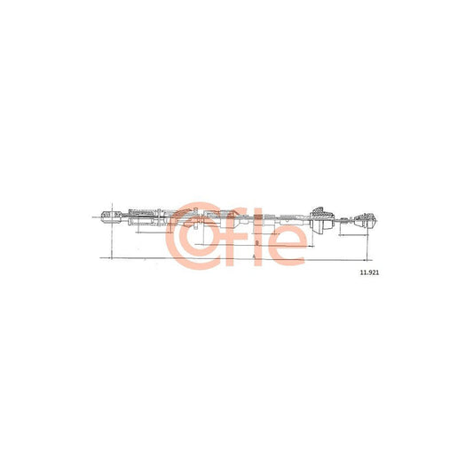 COFLE 11.9021 Throttle Cable for FORD SIERRA | Duco Car Parts UK Car Parts