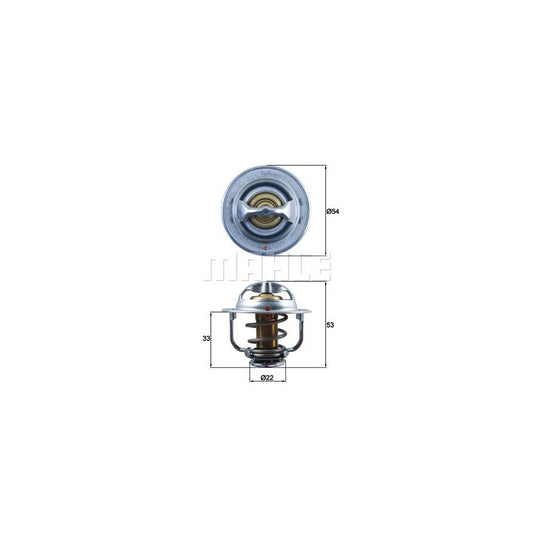 MAHLE ORIGINAL TX 179 89D Engine thermostat Opening Temperature: 89°C, with seal