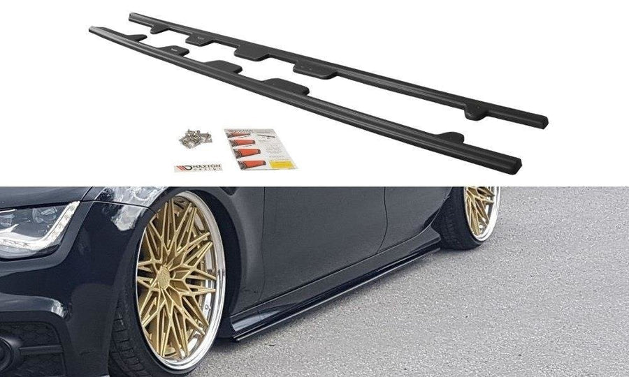 Maxton Design AU-A7-1-SLINE-SD1T Side Skirts Diffusers Audi S7 / A7 S-Line C7 | Duco Car Parts UK Car Parts