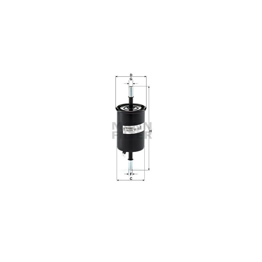 MANN-FILTER WK 55/3 Fuel filter In-Line Filter