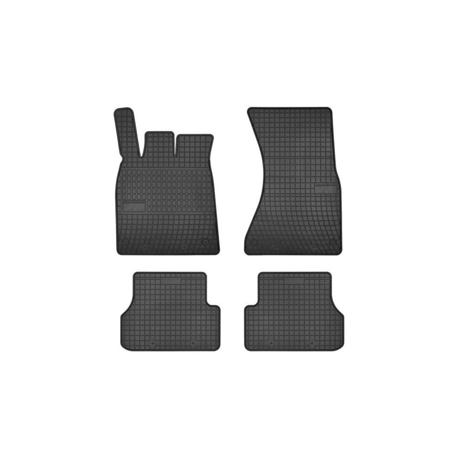 FROGUM Tailored 0730 Floor mat set Elastomer, Front and Rear, Quantity: 4, Black, (LHD)