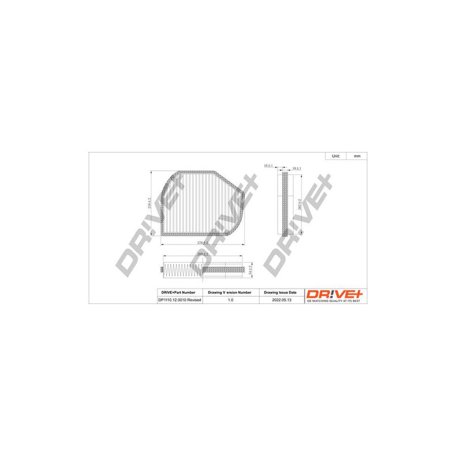 Dr!Ve+ Dp1110.12.0010 Pollen Filter | Duco Car Parts UK Car Parts