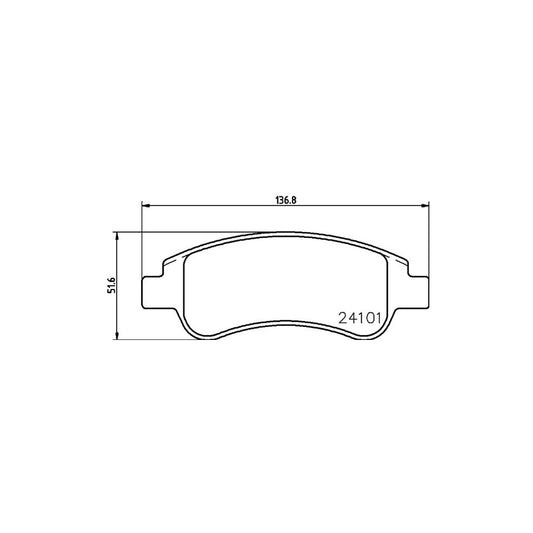 Hella 8DB 355 011 521 Brake Pad Set Not Prepared For Wear Indicator With Brake Caliper Screws With Accessories