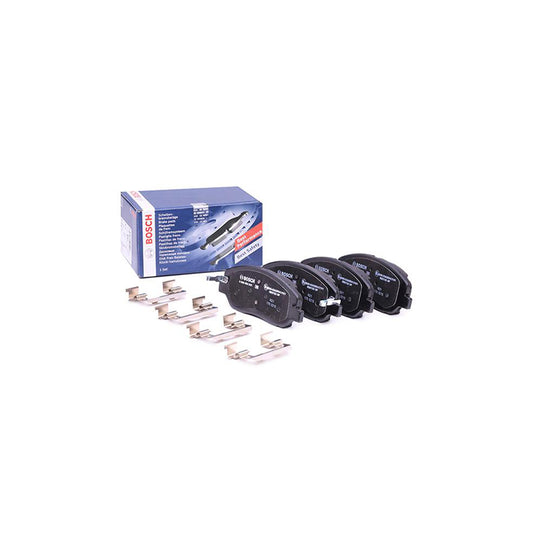 Bosch 0986494631 Brake Pad Set With Acoustic Wear Warning With Anti Squeak Plate With Spring BP1162