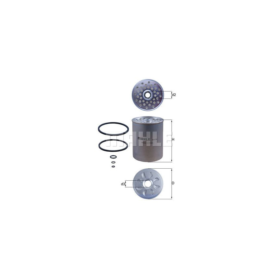 MAHLE ORIGINAL KX 24D Fuel filter Filter Insert