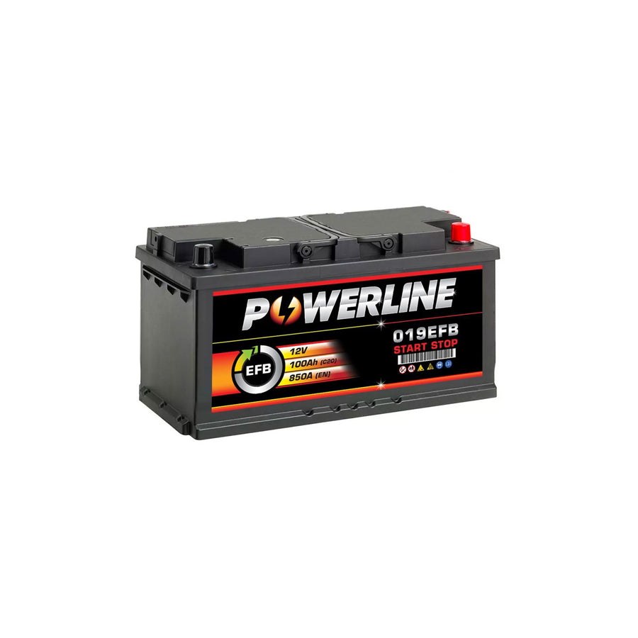 Powerline 019 EFB Start Stop Car Battery 100Ah