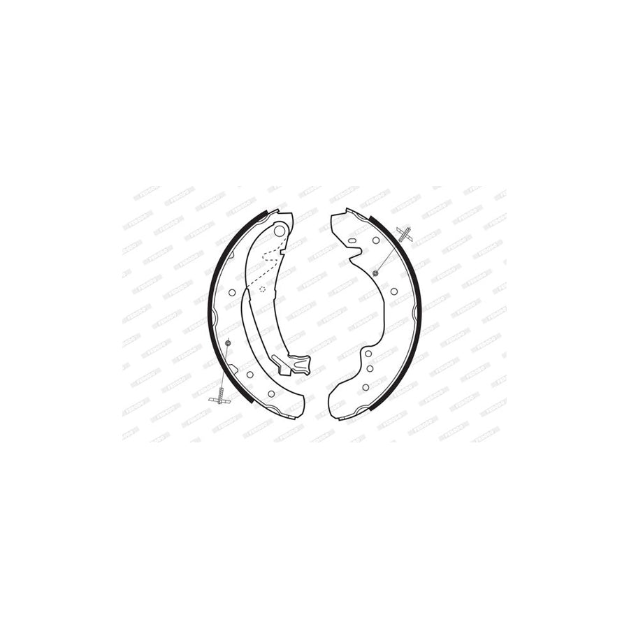 FERODO FSB534 Brake Shoe Set PREMIER