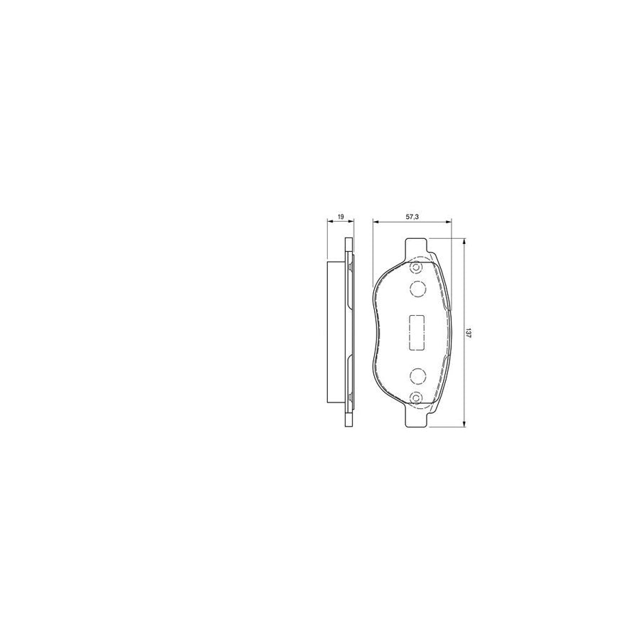 Bosch 0986424659 Brake Pad Set For Fiat Doblo With Mounting Manual BP375