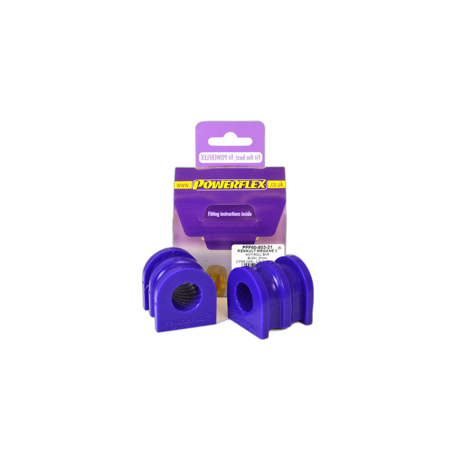 Powerflex PFF60-803-21 Renault Front Anti Roll Bar Bush 21mm (Inc. Scenic II, Megane II, Clio III) | Duco Car Parts UK Car Parts